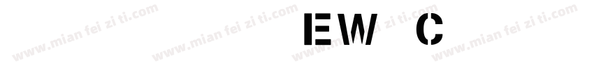 超粗体免费英文字体EW Chunk字体转换